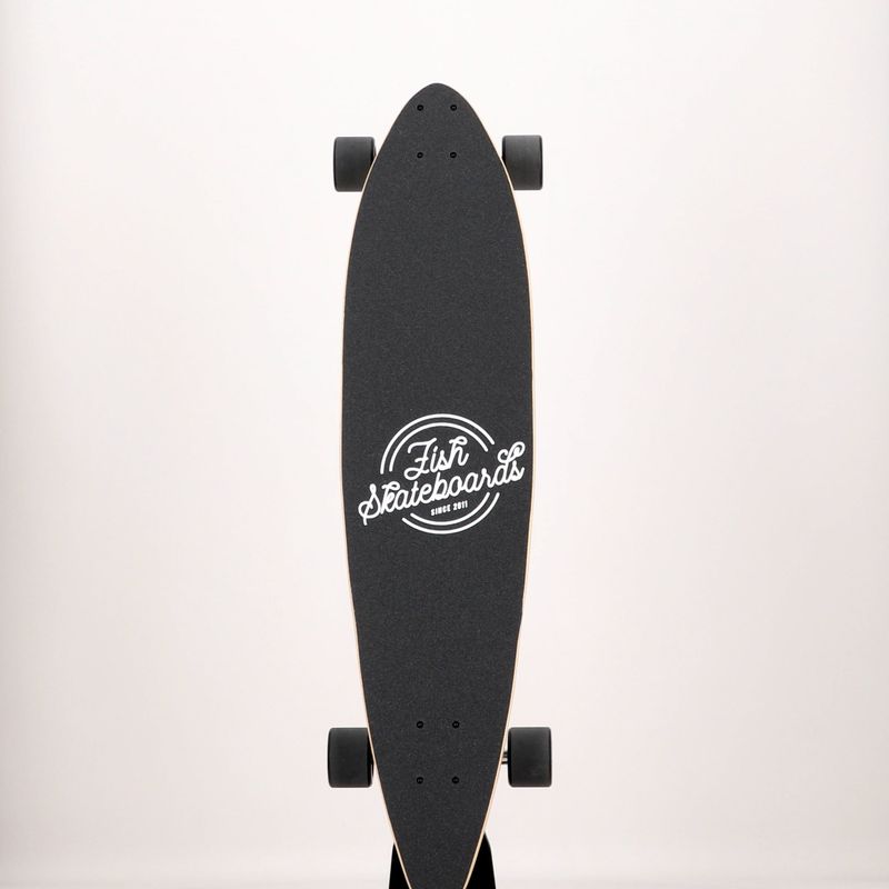 Fish Skateboards Pixie longboard albastru LONG-PIX-SIL-BLA 9