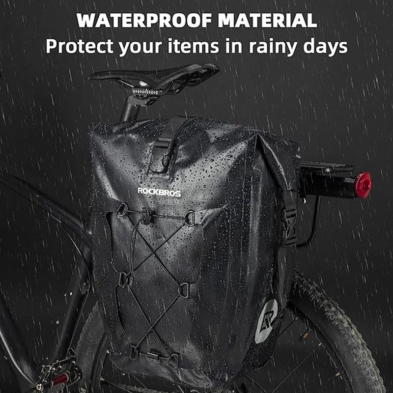 Genți de bicicletă Rockbros 30140022001 Bicycle Pannier Bag 2pcs black 5