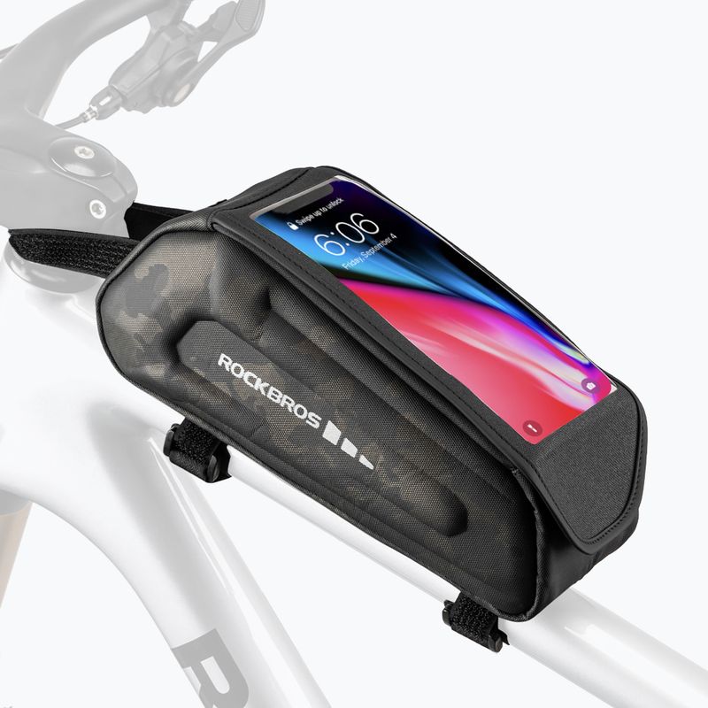 Geantă de bicicletă pentru cadru Rockbros 30120064 Bike Tube Bag camouflage 3