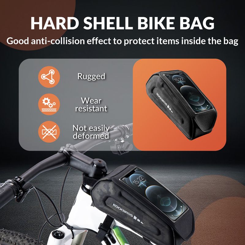 Geantă de bicicletă pentru cadru Rockbros 30120064 Bike Tube Bag camouflage 7