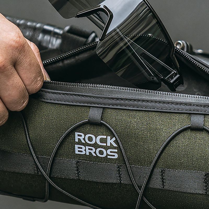 Geantă de bicicletă Rockbros 30110049001 Bike Front Bag 2 l green/black 11