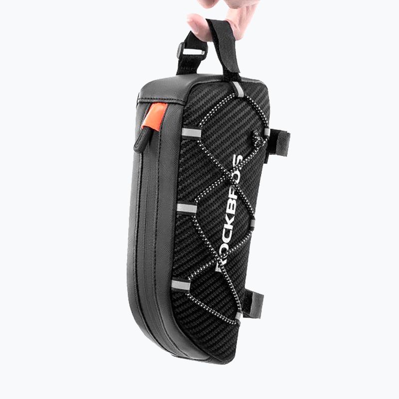 Geantă de bicicletă pentru cadru Rockbros 039BK Bike Tube Bag 1 l black 7