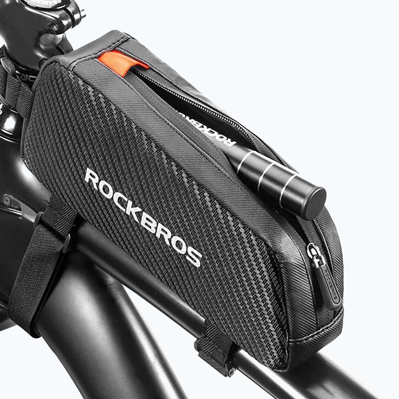Geantă de bicicletă pentru cadru Rockbros 039BK Bike Tube Bag 1 l black 8