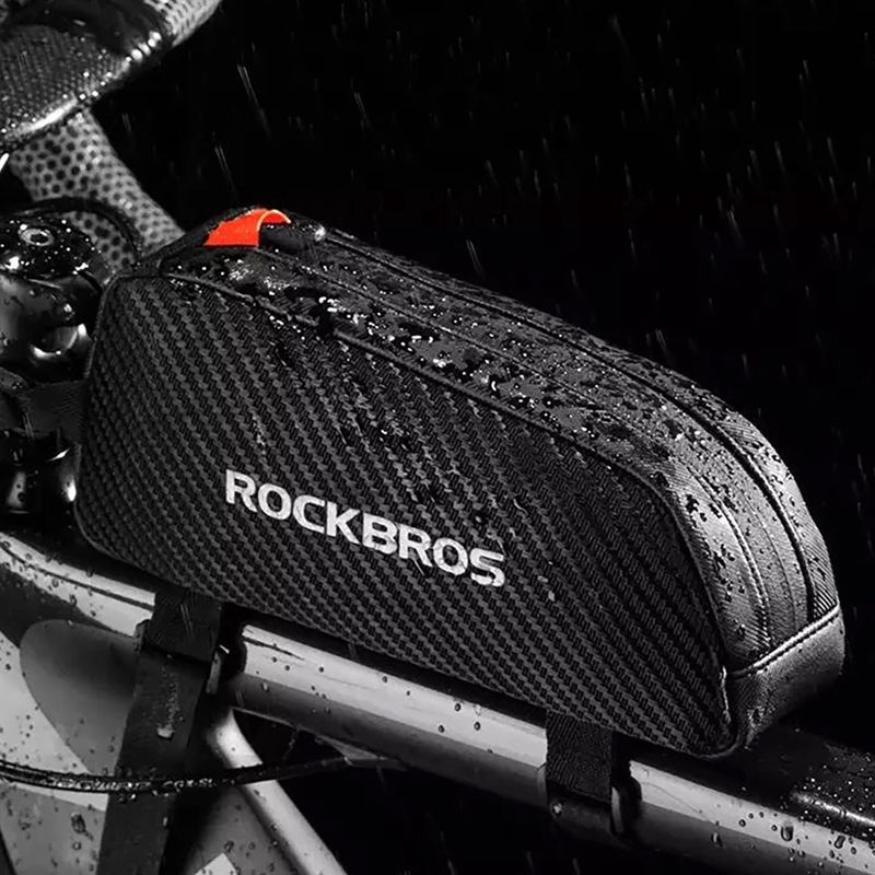 Geantă de bicicletă pentru cadru Rockbros 039BK Bike Tube Bag 1 l black 10