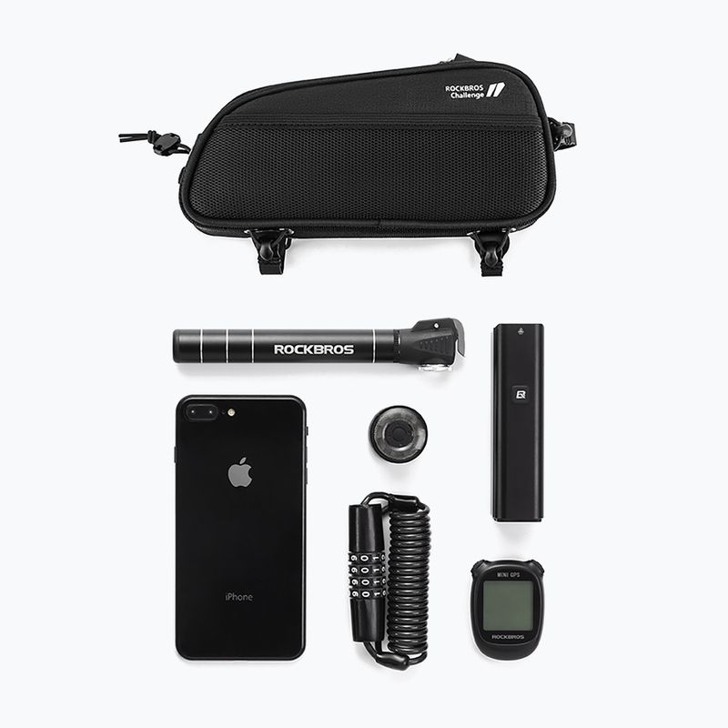 Geantă de bicicletă pentru cadru Rockbros 30120096001 MTB Bike Top Tube Bag 1,3 l black 4