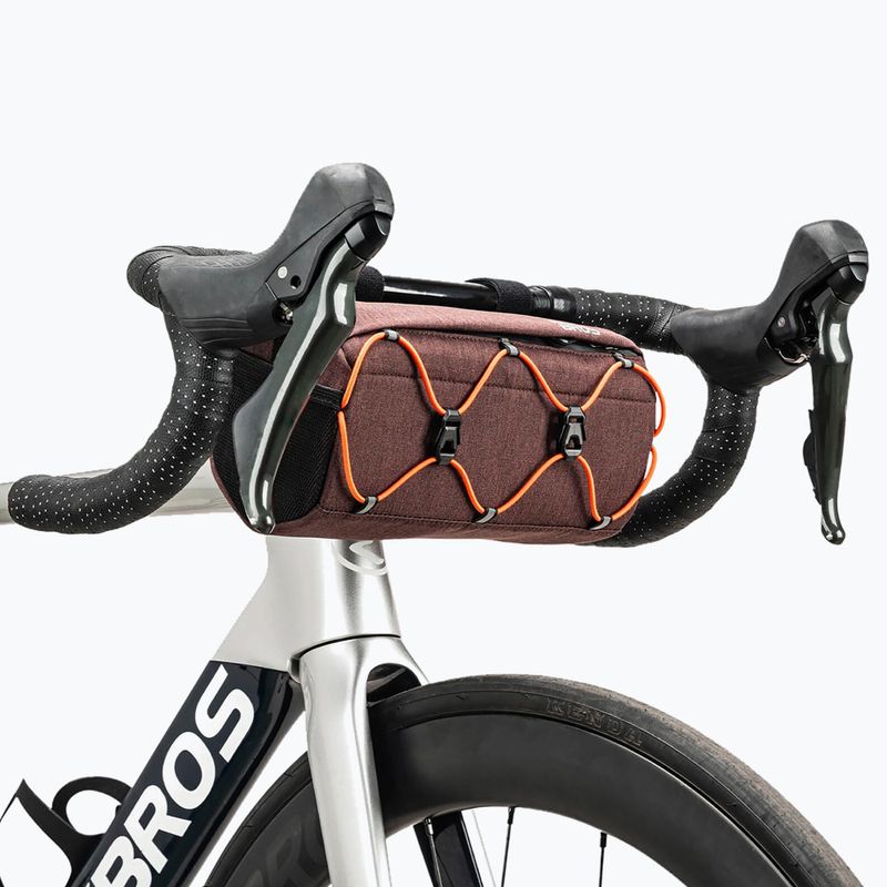 Geantă de bicicletă pentru ghidon Rockbros 30110054 Bike Front Bag 2,2 l brown 2