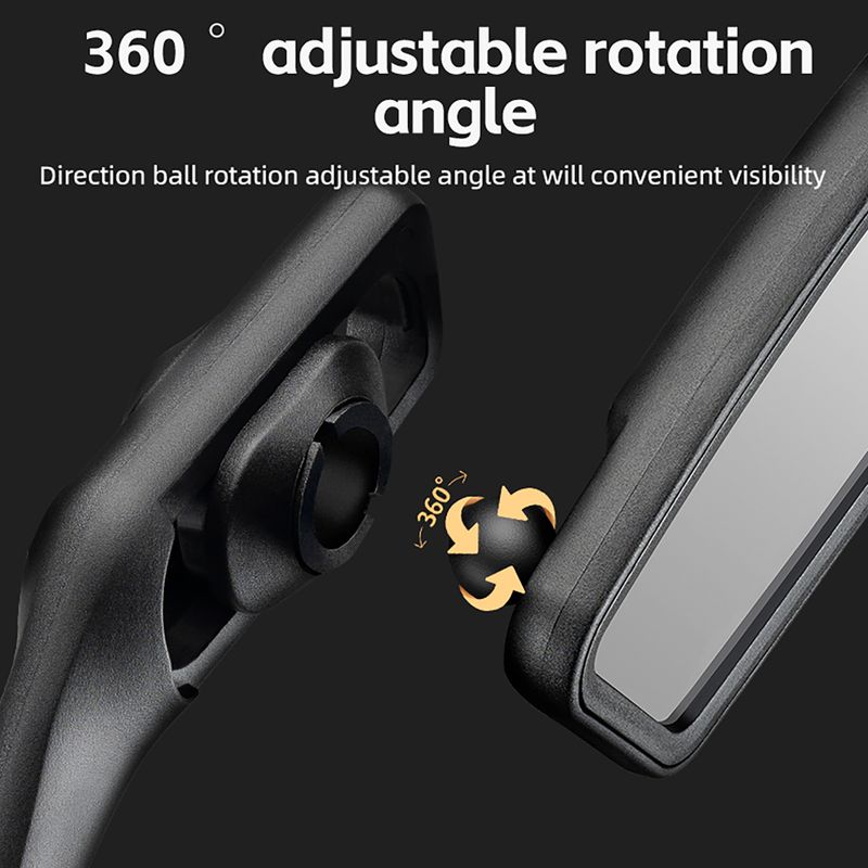 Oglindă de bicicletă Rockbros 26210007001 Mirror 1 pcs Left black 8
