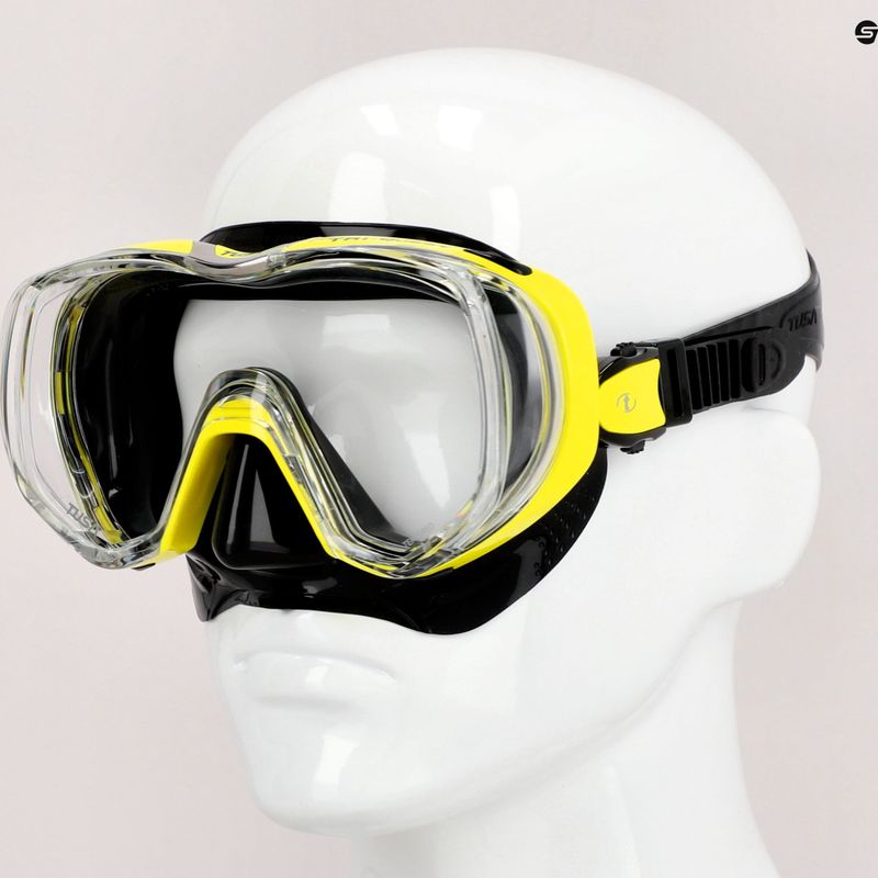 Mască de înot TUSA Tri-Quest Fd Mask, galben, M-3001 5