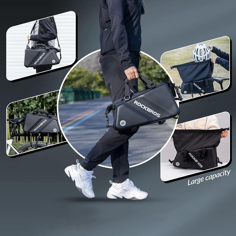 Geantă de bicicletă pentru portbagaj Rockbros 30140090 11,6 l black 5