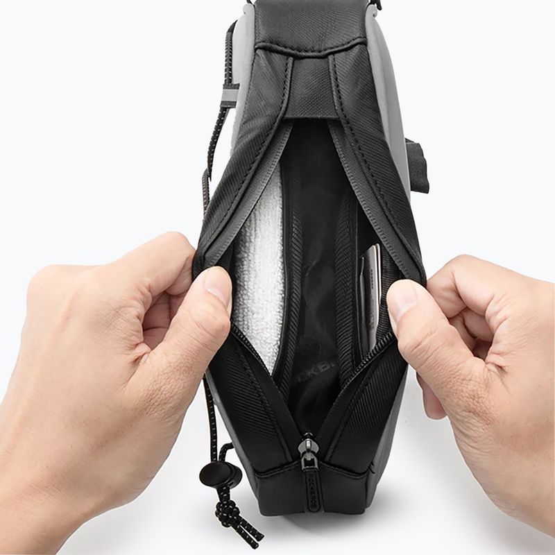 Torba rowerowa na ramę Rockbros 30120109 0,9 l silver 2