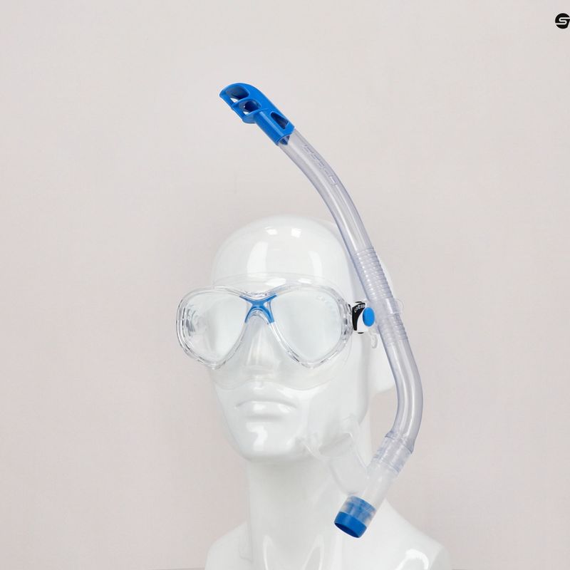 Cressi Marea Top pentru copii set de snorkel mască + snorkel albastru transparent DM1000062 7