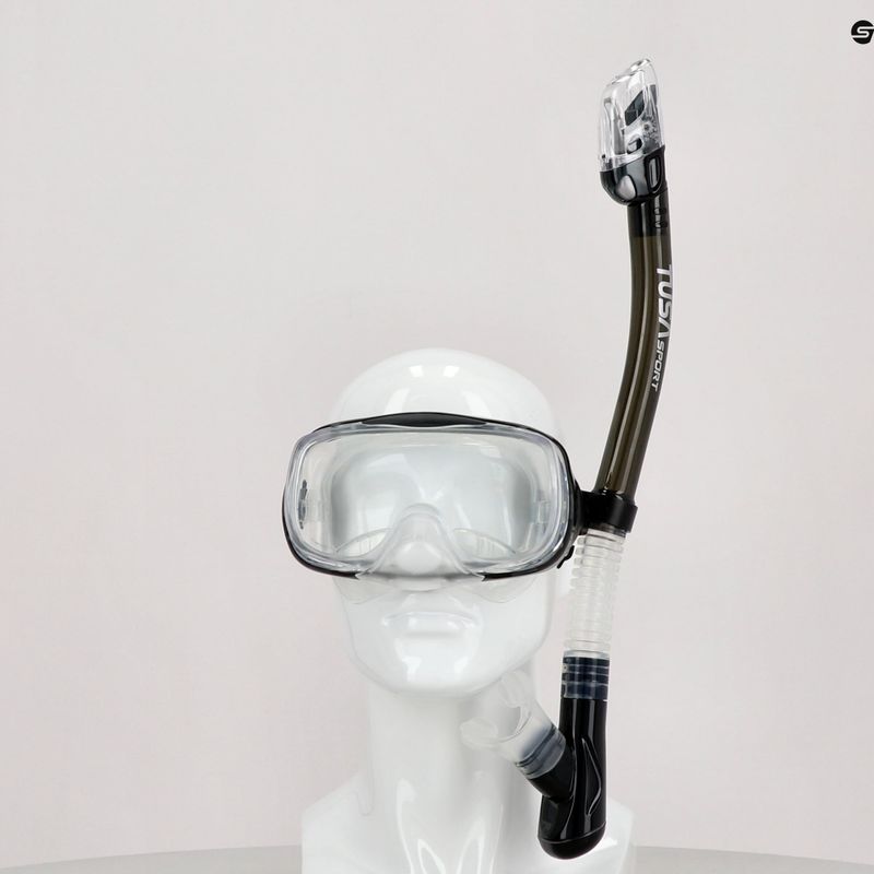 TUSA Mască + Snorkel set negru UC-3325P 9