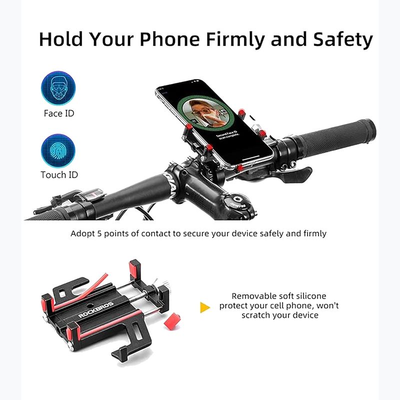 Suport de bicicletă pentru telefon Rockbros 699 black 4