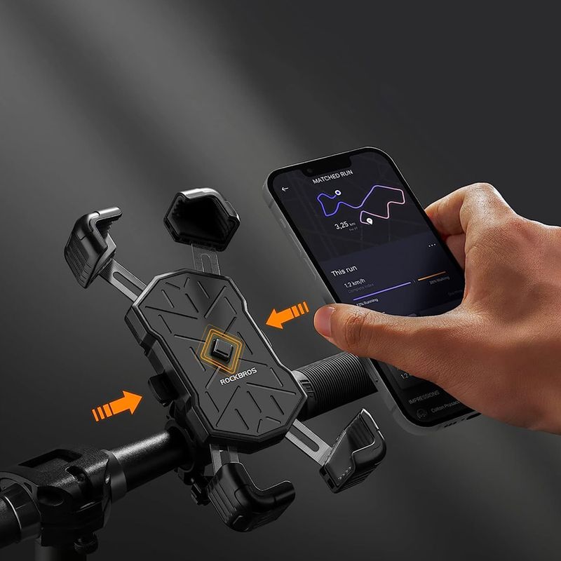 Suport de bicicletă pentru telefon Rockbros 25210030 black 4