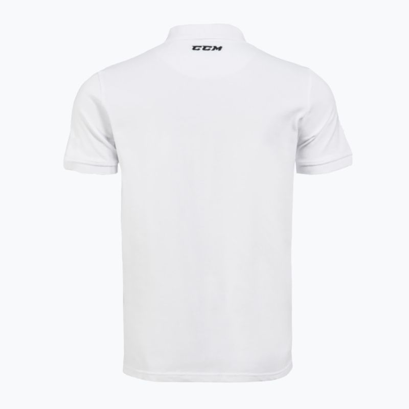 Tricou pentru bărbați CCM Polo SR white 2