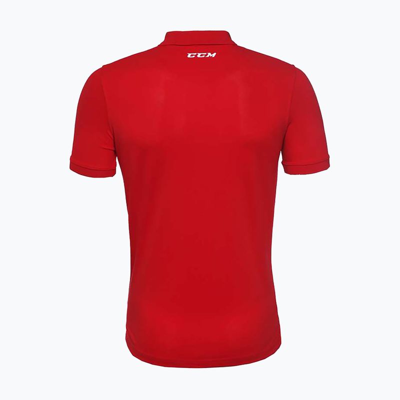 Tricou pentru bărbați CCM Polo SR red 2