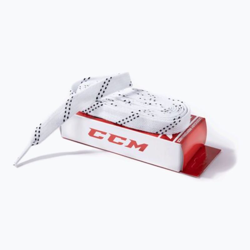 Șireturi pentru patine CCM Proline Wide white