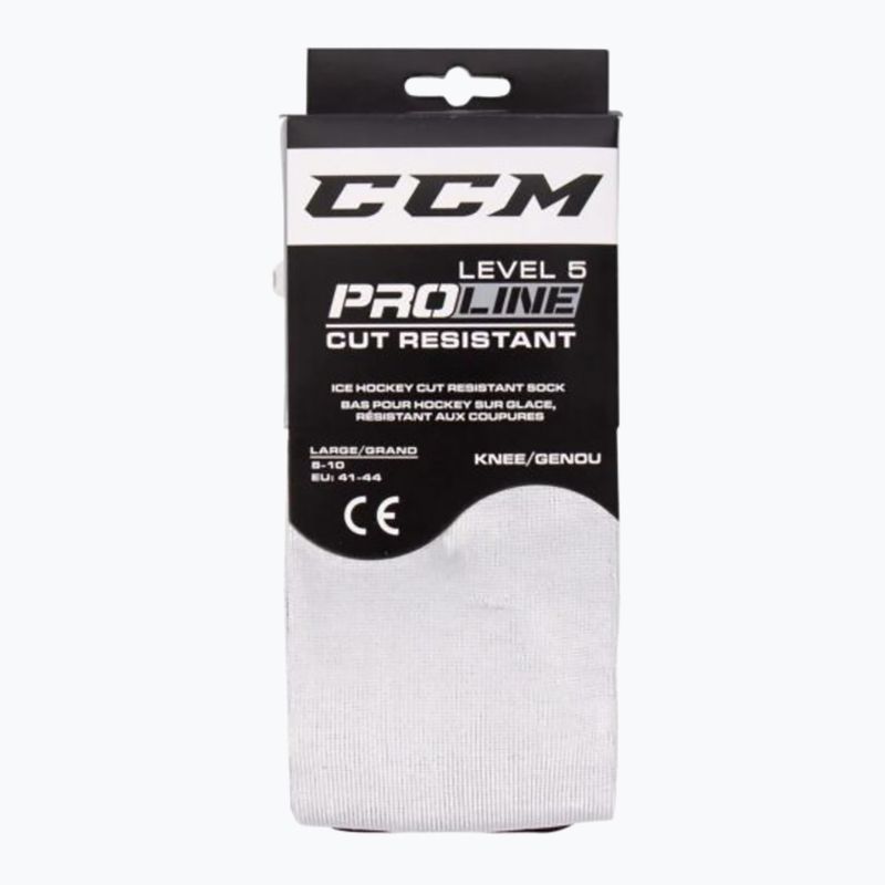 Șosete de hochei CCM Pro Cut '19 white/black 4