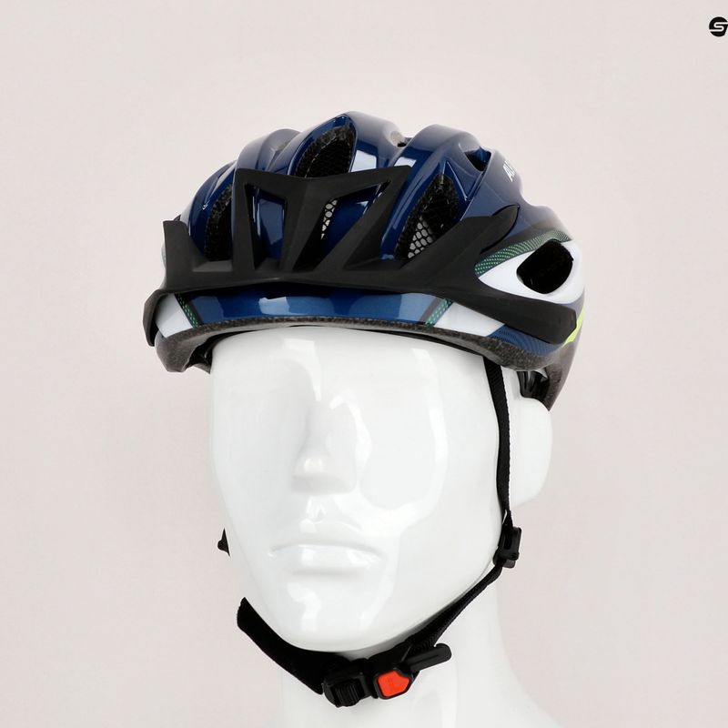 Cască de bicicletă Alpina MTB 17 dark blue/neon 9