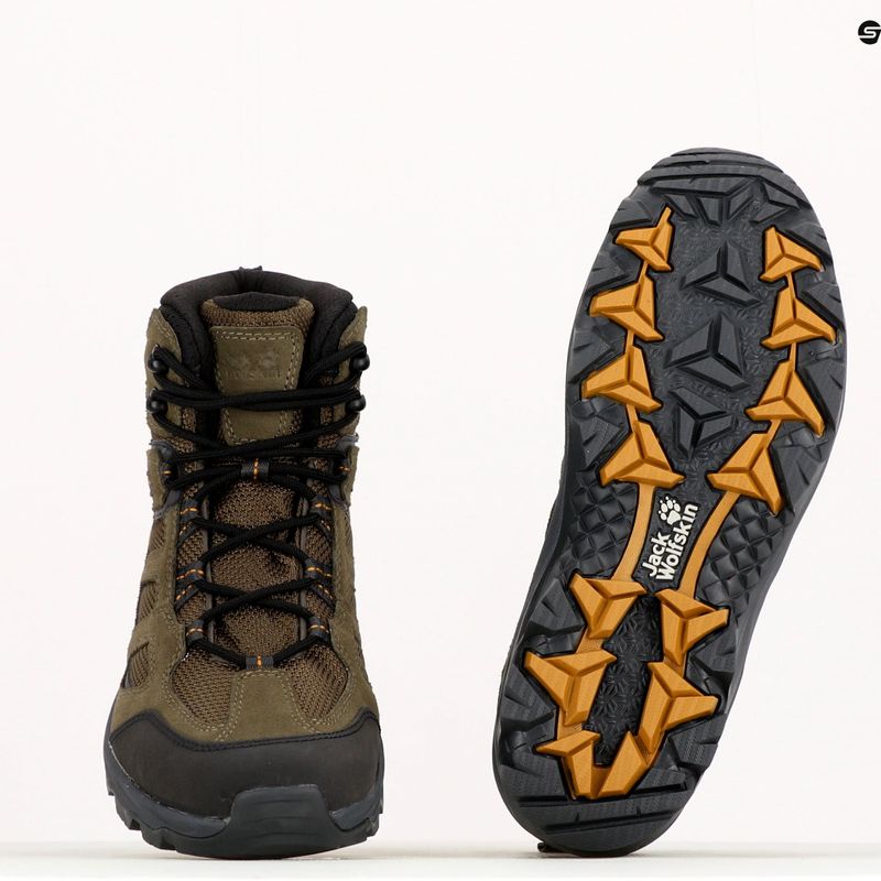 Jack Wolfskin cizme de trekking pentru bărbați Vojo 3 Texapore Mid maro 4042461 10