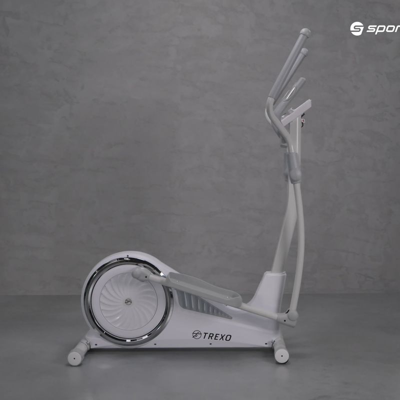 Bicicletă eliptică TREXO alb ET500 16