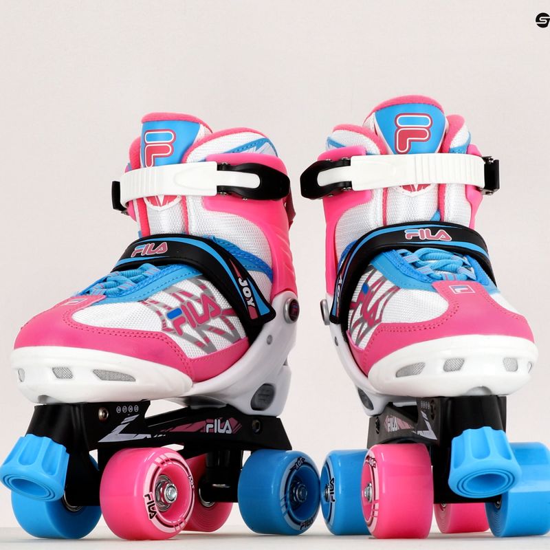 Patine cu rotile pentru copii FILA Joy G white/pink/light blue 11
