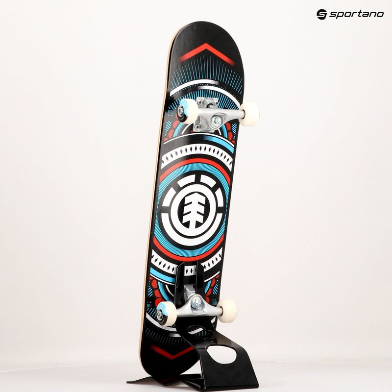 Element Hatched roșu albastru colorat skateboard clasic W4CPC4 9