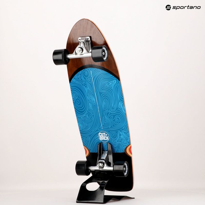 Placă de surf CUTBACK albastru Blue Wave 10
