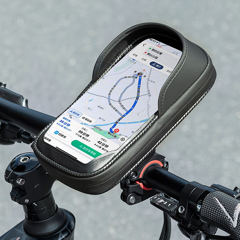Geantă de bicicletă pentru ghidon Rockbros 301101770001 WP Bike Phone Bag for 6.7" black 8