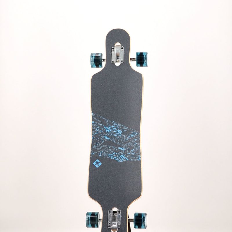 Street Surfing Curve Curve Drop Through Freeride longboard 39' maro 9