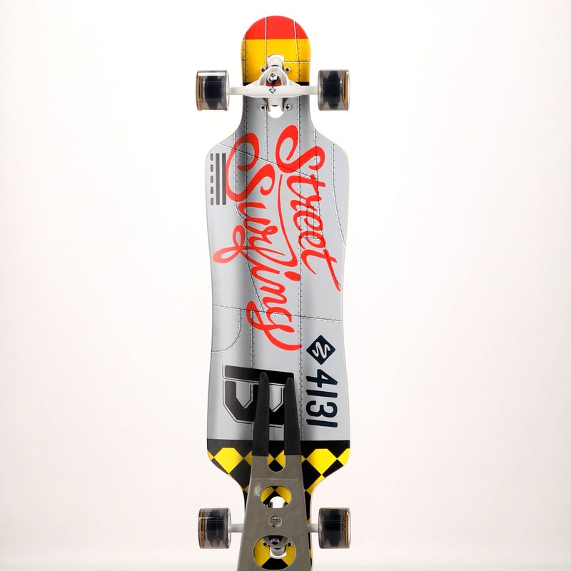 Street Surfing Curve Curve Drop Through Freeride longboard 39' gri 10