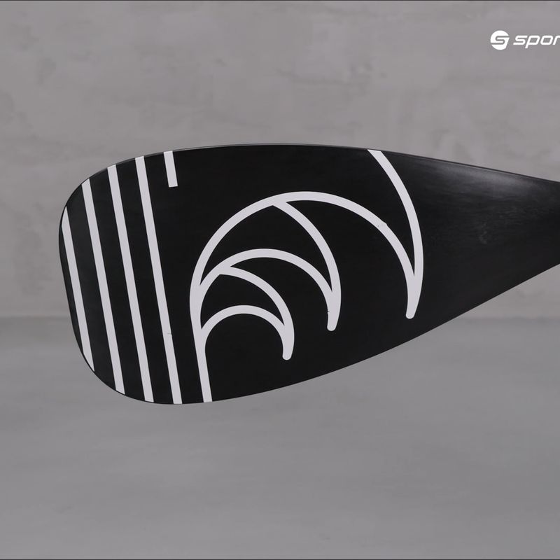 SUP 2 piese de vâslă AQUASTIC 170-220 cm negru AQS-SPD003 13