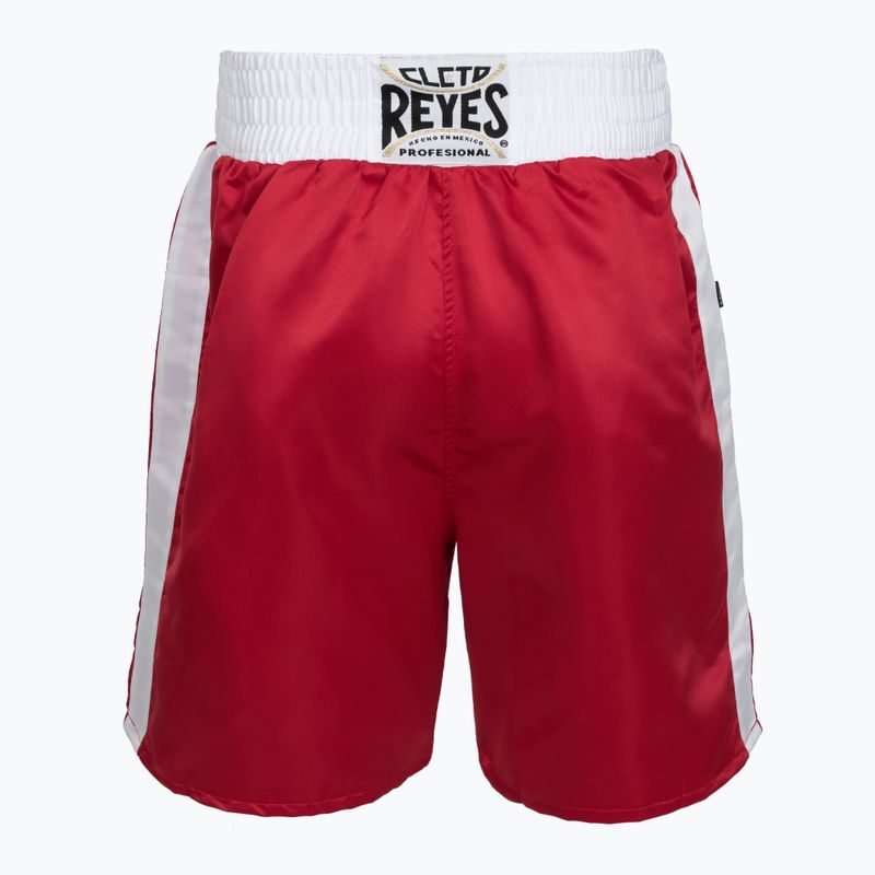 Pantaloni scurți de box pentru bărbați Cleto Reyes Satin Boxing red/white 2