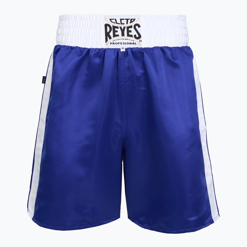 Pantaloni scurți de box pentru bărbați Cleto Reyes Satin blue/white
