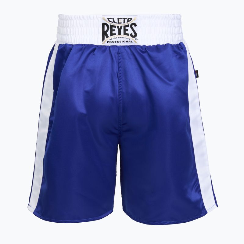 Pantaloni scurți de box pentru bărbați Cleto Reyes Satin blue/white 2
