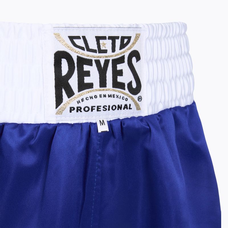 Pantaloni scurți de box pentru bărbați Cleto Reyes Satin blue/white 3