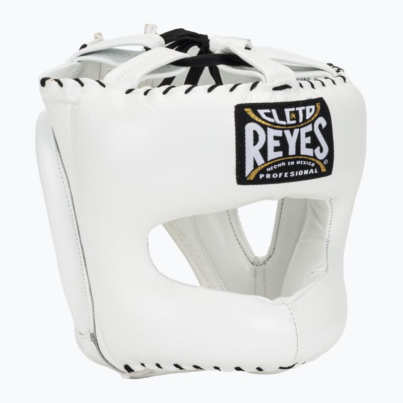 Cască de box Cleto Reyes With Pointed Face Nylon Bar white