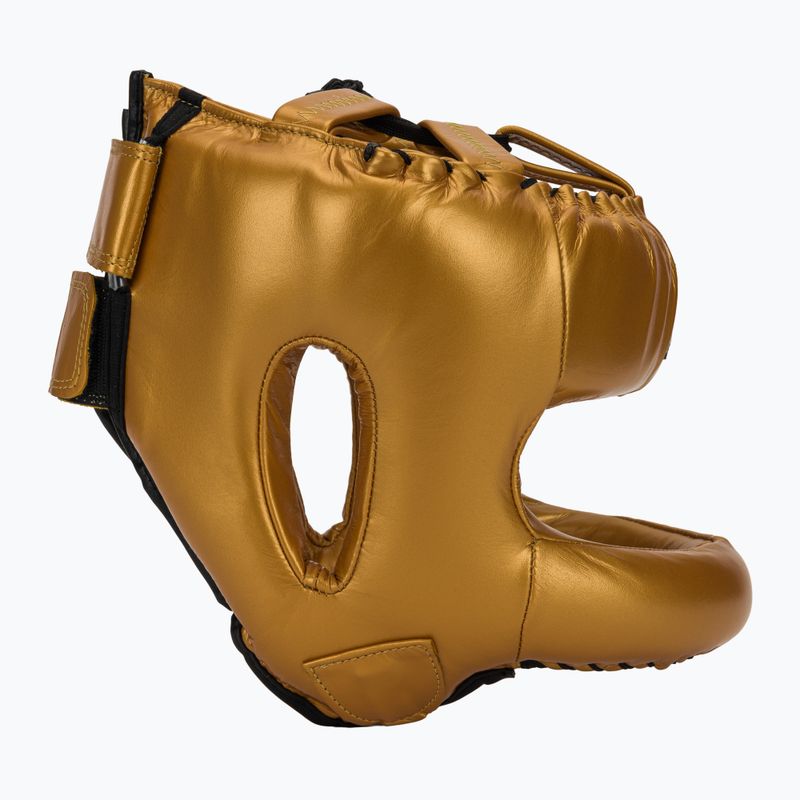 Cască de box Cleto Reyes With Round Face Bar gold 2