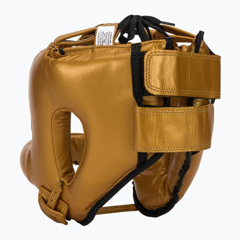 Cască de box Cleto Reyes With Round Face Bar gold 3