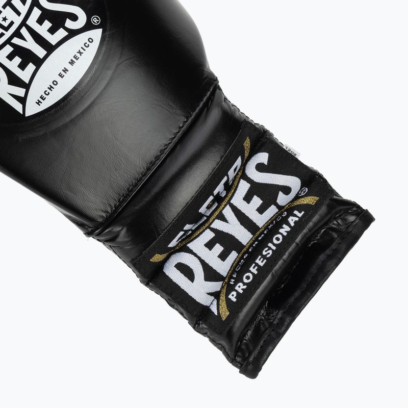 Mănuși de box Cleto Reyes Traning Thumb black/silver 6