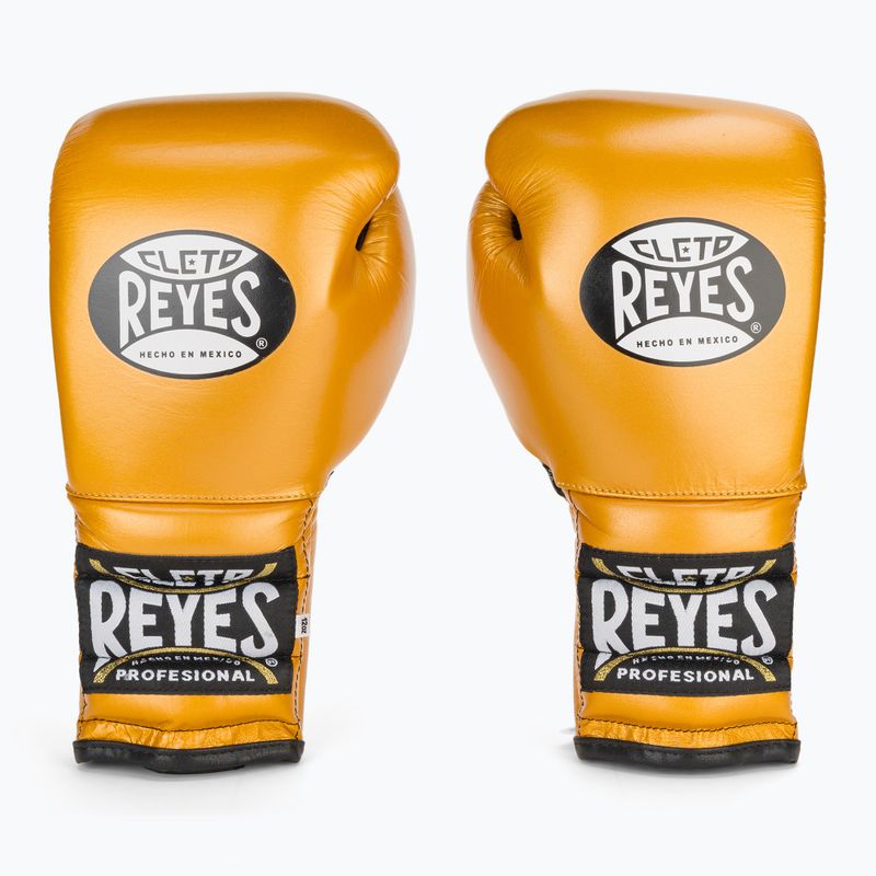 Mănuși de box Cleto Reyes Lace Up Sparring gold 2