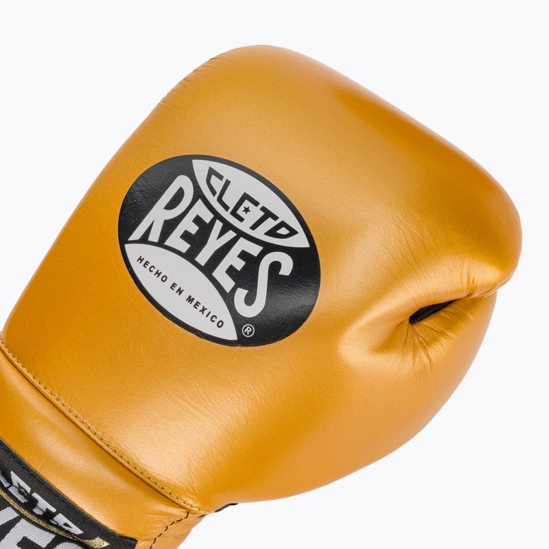 Mănuși de box Cleto Reyes Lace Up Sparring gold 5