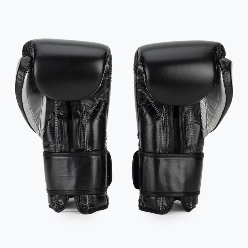Mănuși de box Cleto Reyes Velcro Sparring black silver 3