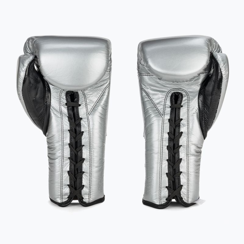 Mănuși de box Cleto Reyes Lace Up Sparring silver 3