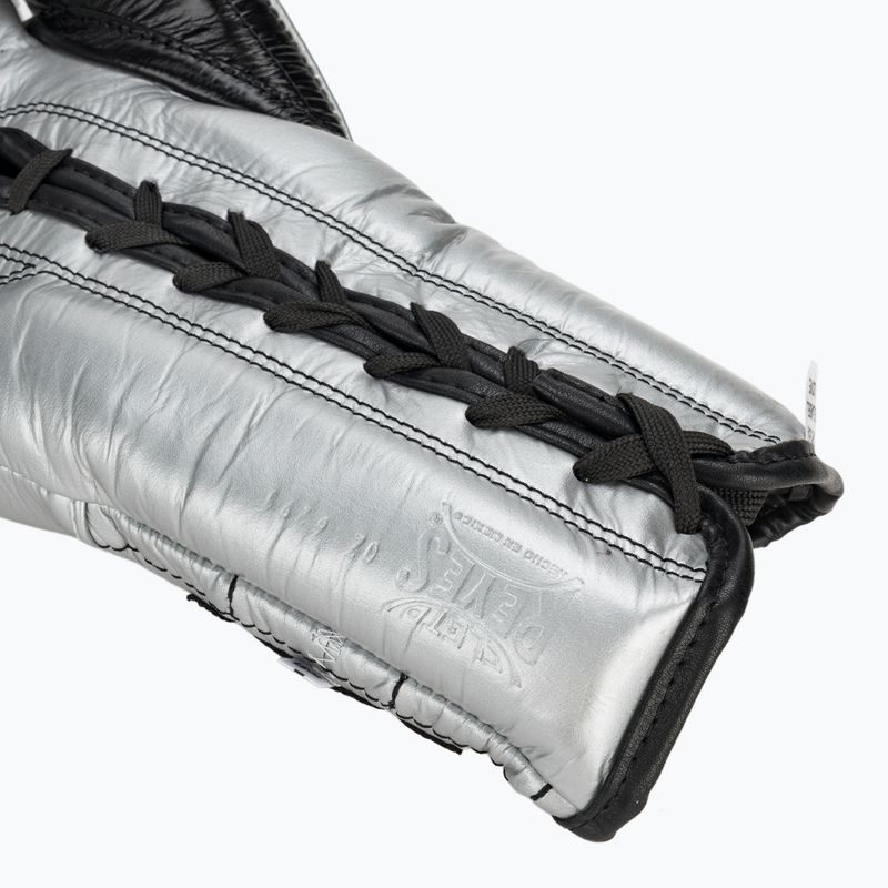 Mănuși de box Cleto Reyes Lace Up Sparring silver 6
