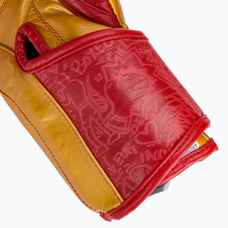 Mănuși de box Cleto Reyes High Precision Training Leather red/gold 7