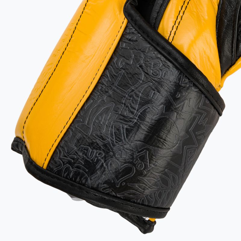 Mănuși de box Cleto Reyes High Precision Training Leather black/yellow 7