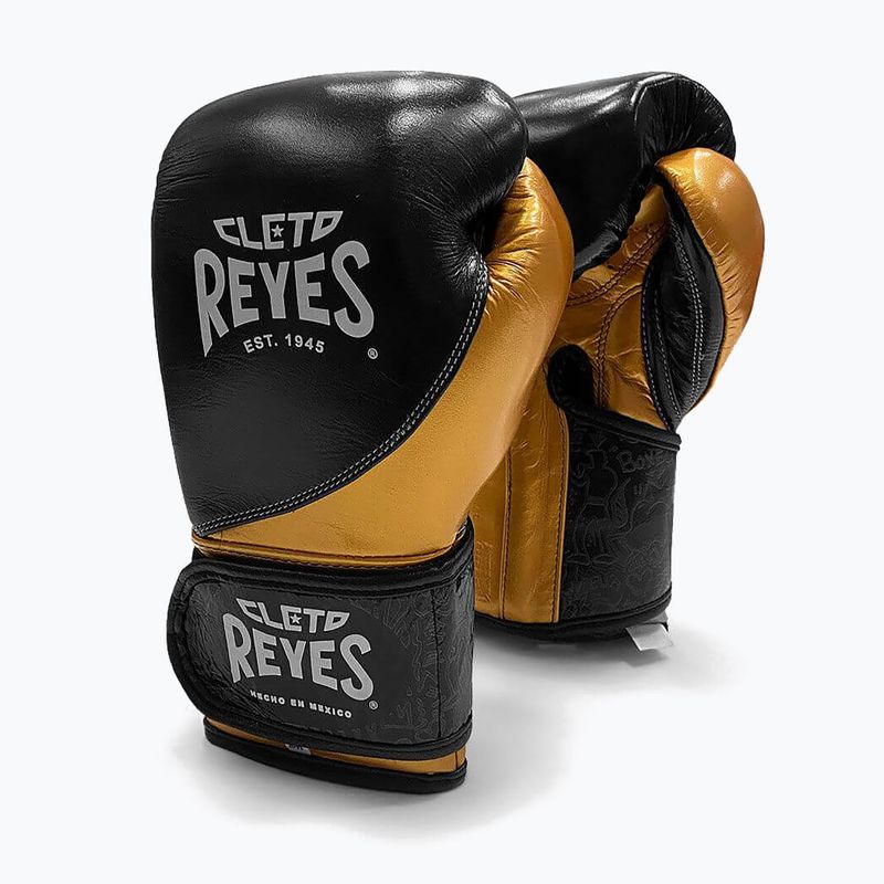 Mănuși de box Cleto Reyes High Precision Training Leather black yellow