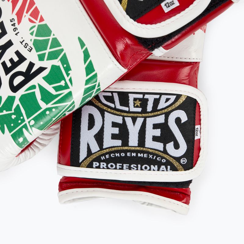 Mănuși de box Cleto Reyes Velcro Sparring red/white green red 5