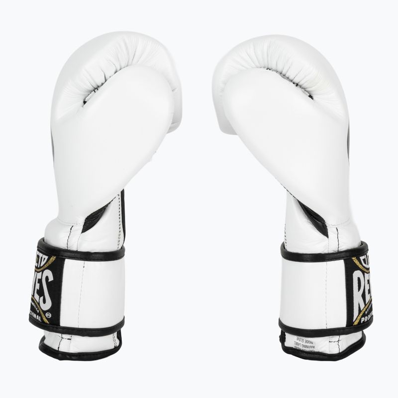 Mănuși de box Cleto Reyes Velcro Sparring white/black 3